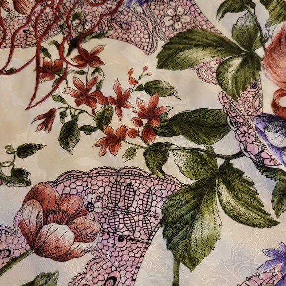 Victoria's Secret Gold Label Vintage Floral Cami Short Matching Set Lingerie M - Picture 7 of 11